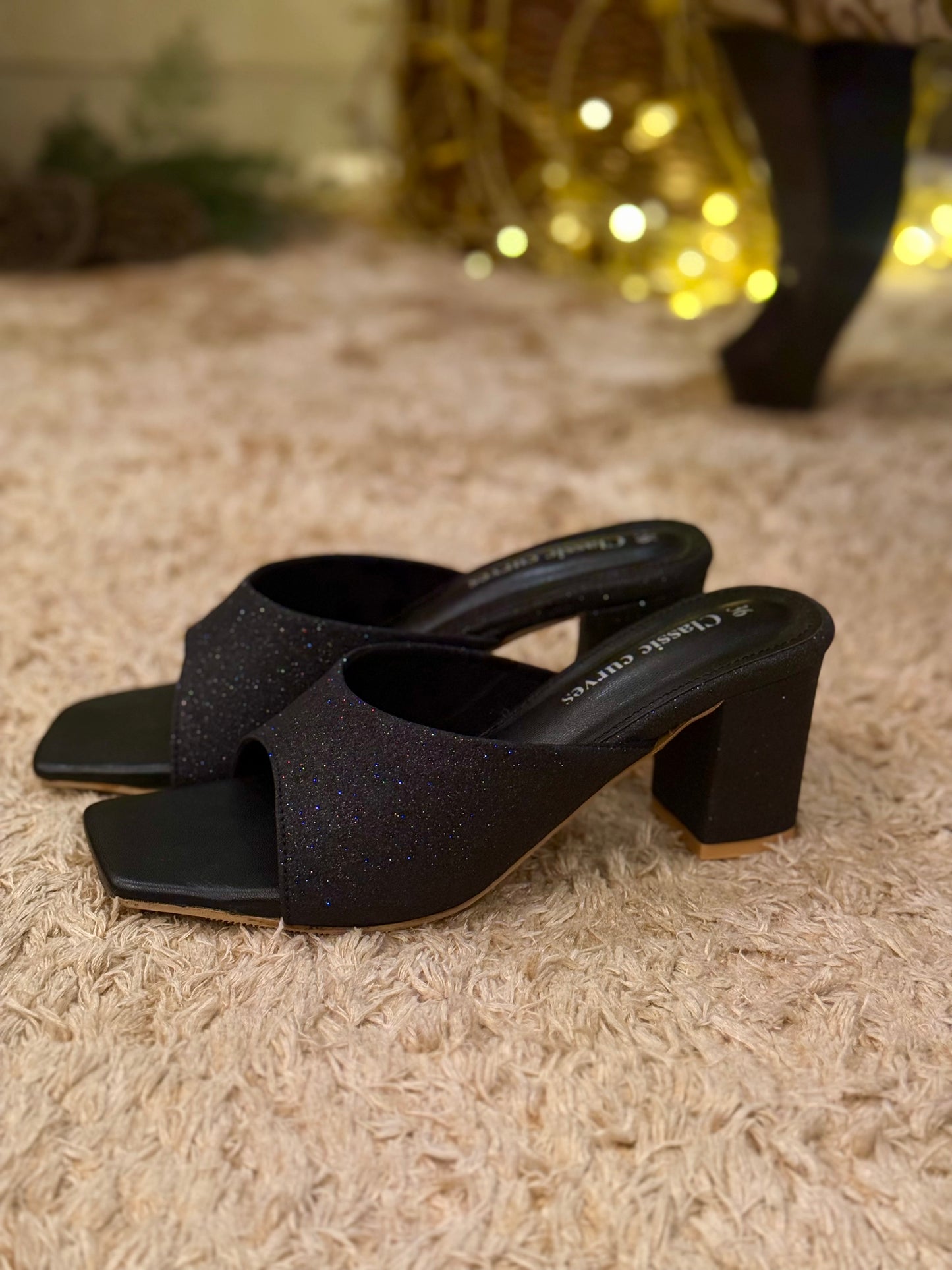 Glitz & Glam Heels - Black