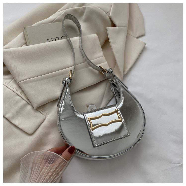 Metallic Saddle bag