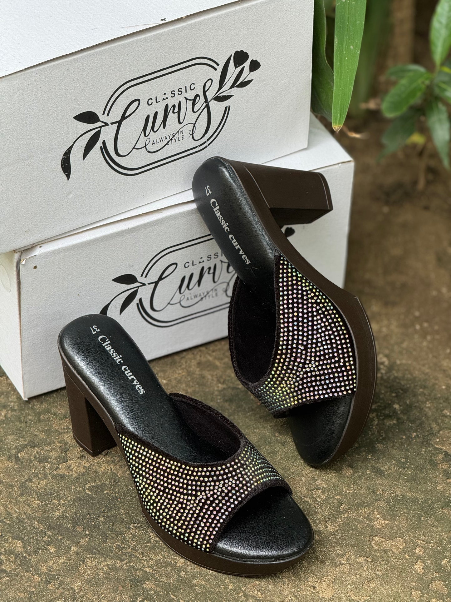 Comficurves heels - Black