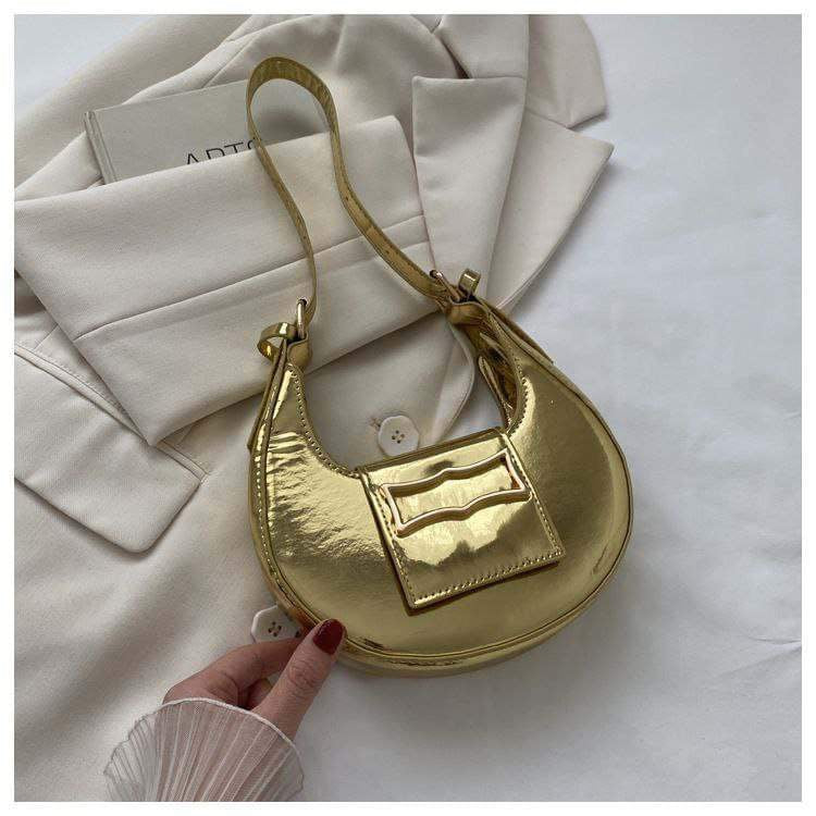 Metallic Saddle bag