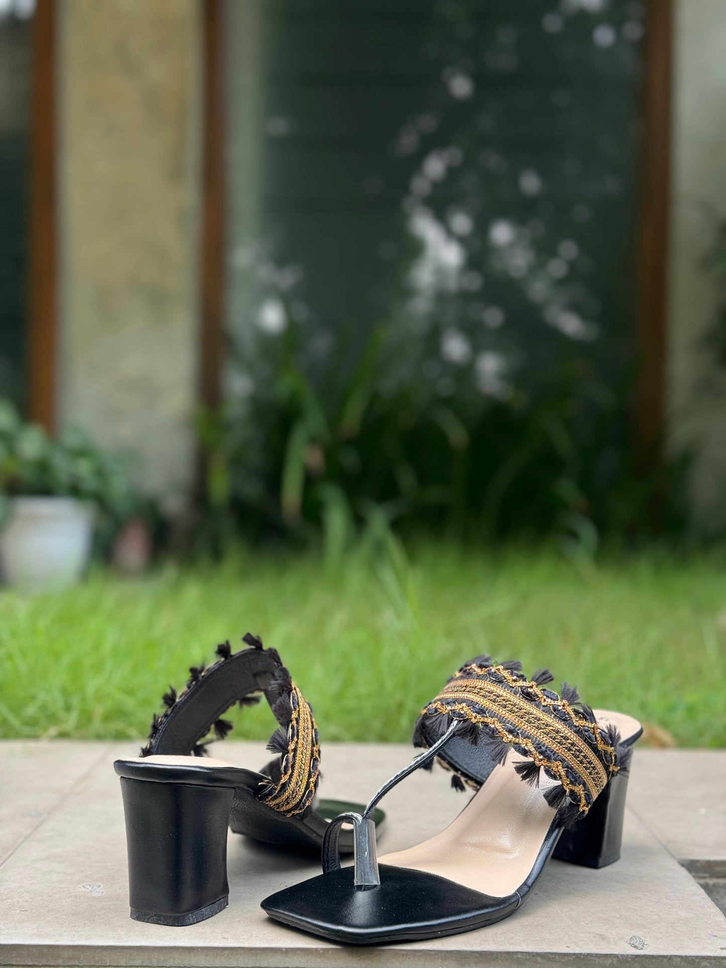 Saj Kolapuri Heels - Black