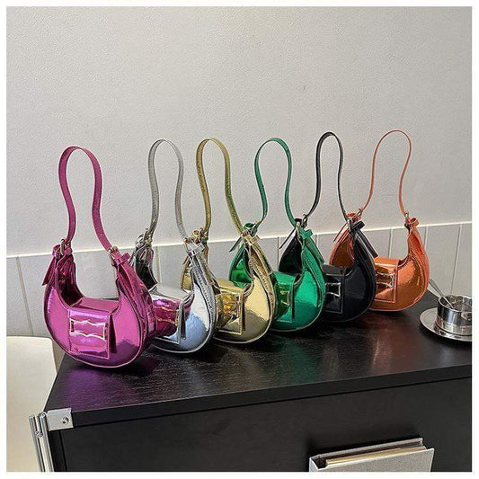 Metallic Saddle bag