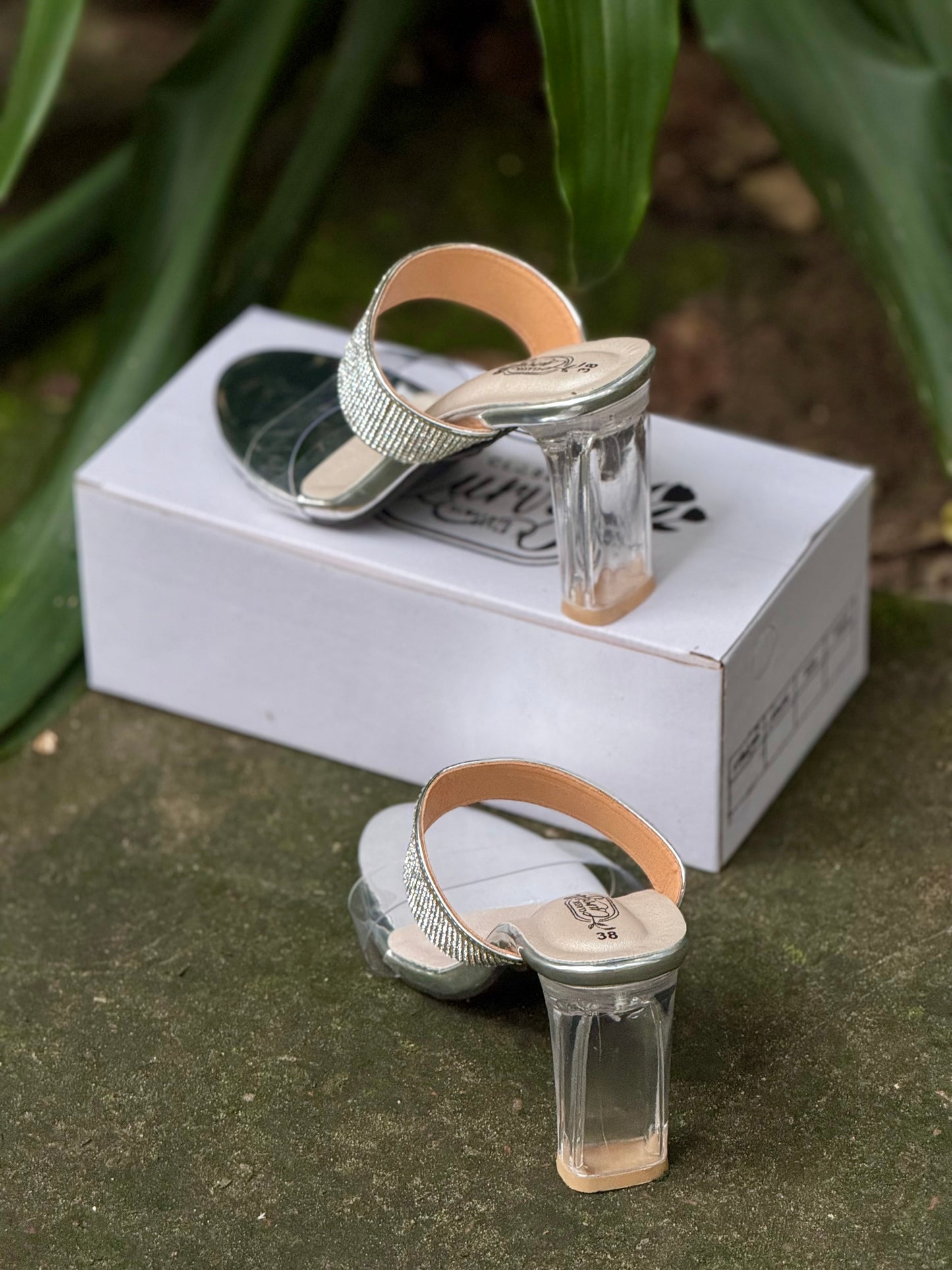 Glamour Glass Heels