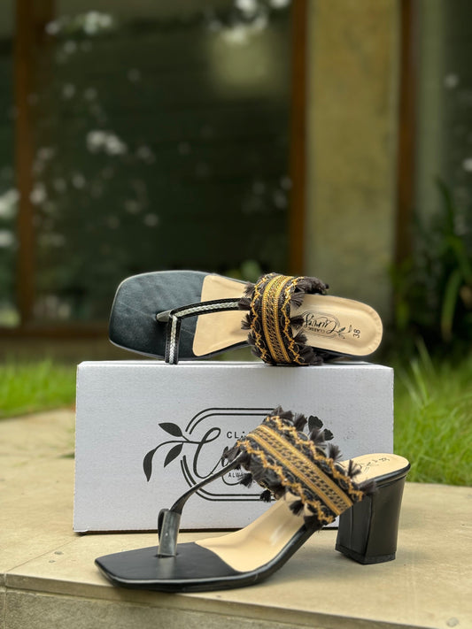 Saj Kolapuri Heels - Black
