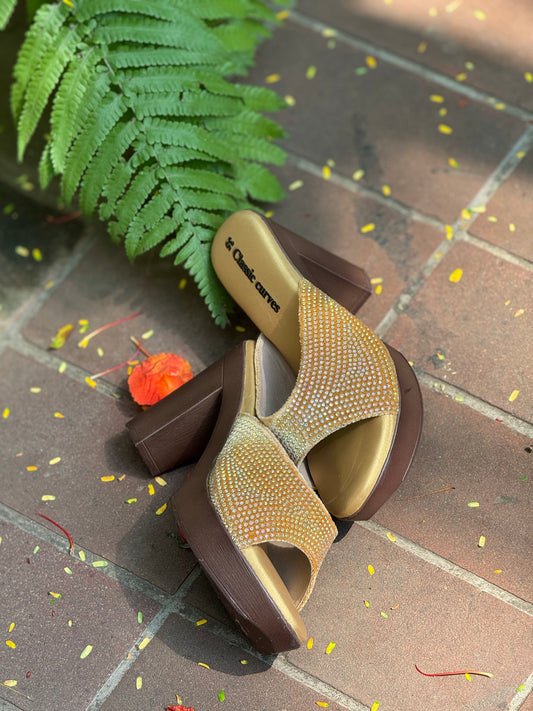 Comficurve Heels - Gold