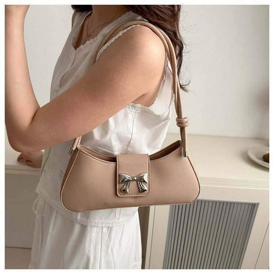 Bow saddle bag - Nude