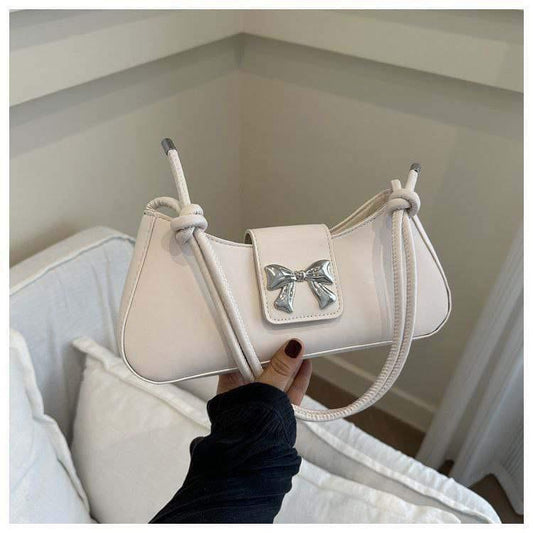 Bow saddle bag - White